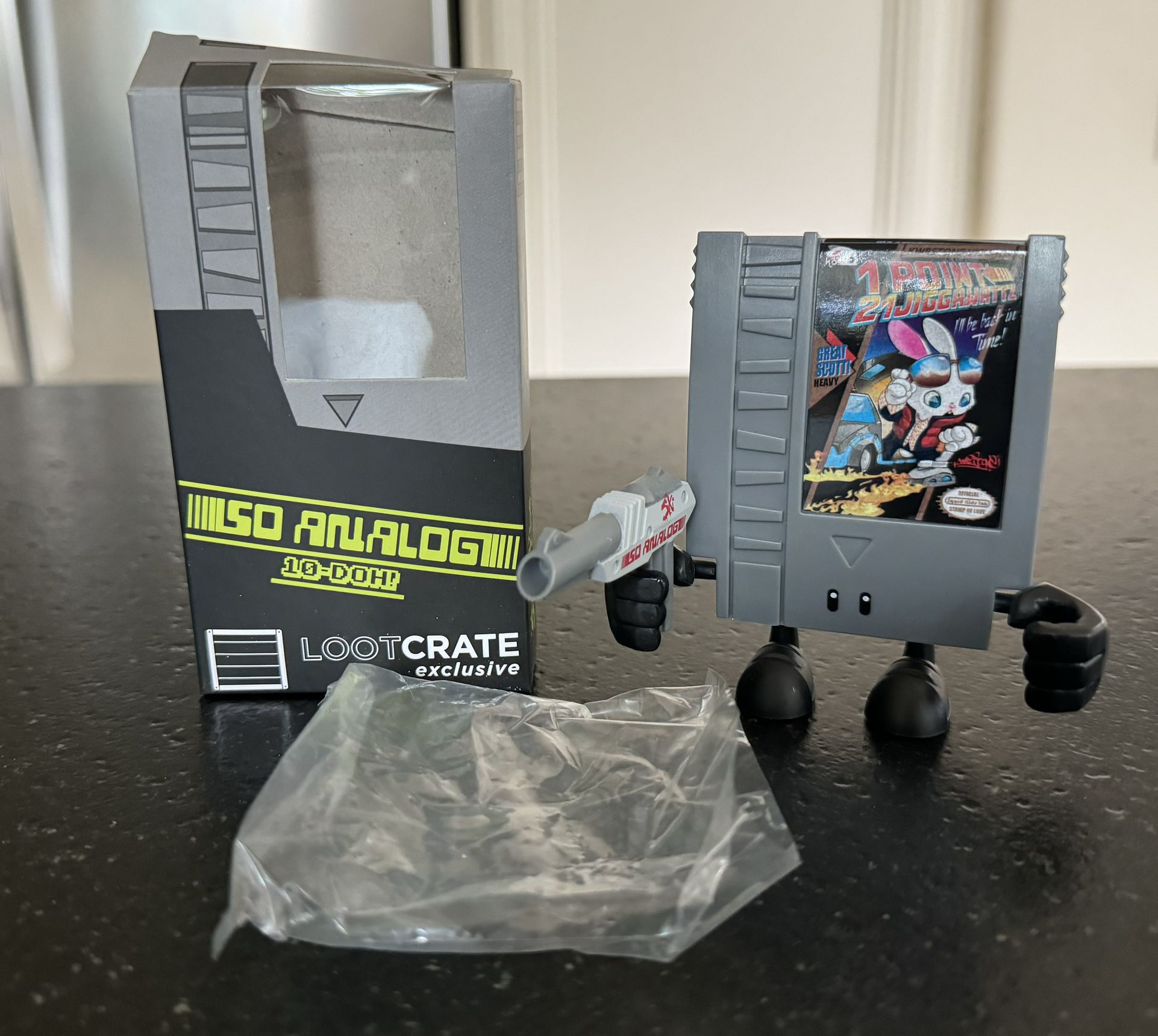 Loot Crate Analog 10-DOH! BACK TO THE FUTURE Squid Kids Ink with ZAP Gun