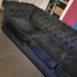 Soft Black Couch 
