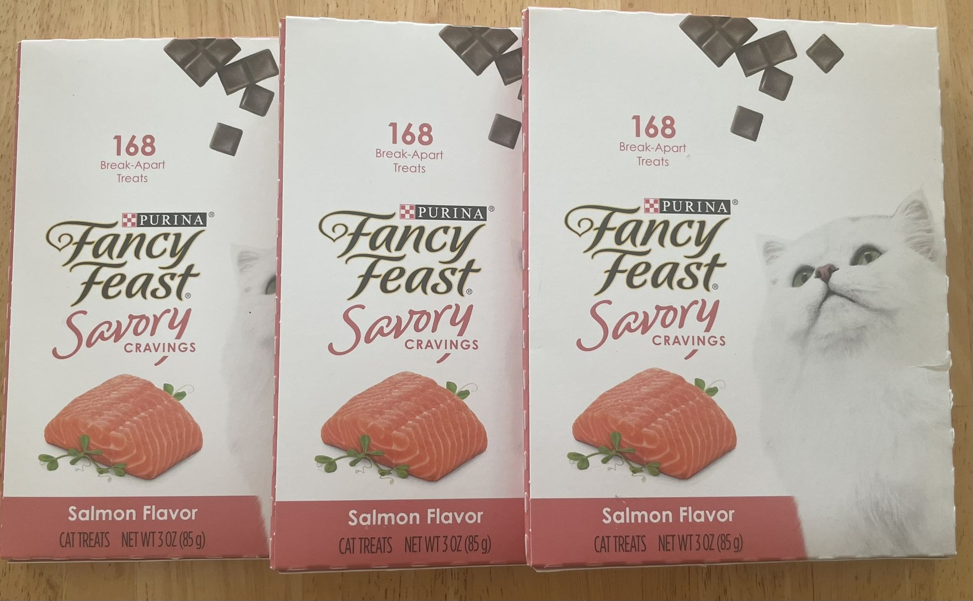 Purina Fancy Feast Savory Cravings Salmon Flavor 3 PACKS