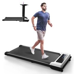 Under Desk Treadmill Slim Work Office Treadmill-white