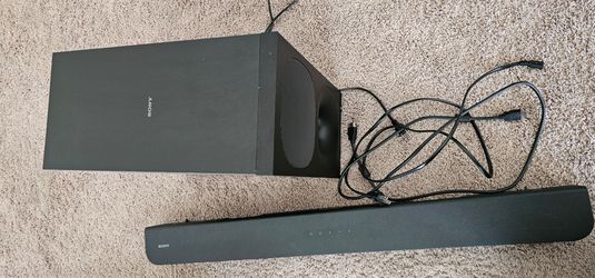 Sony sound bar with wireless subwoofer