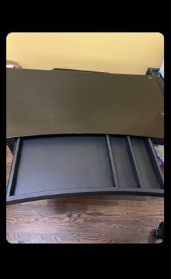 Glass top Adjustable Table