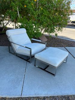 ✨ Restoration Hardware Thayer Coggin Milo Baughman Lounge Chair & Ottoman ✨ ($10 delivery)