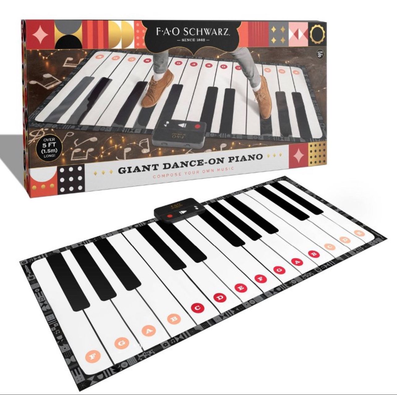 NEW! FAO Schwarz Giant Dance-On Piano