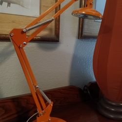 Vintage Orange Desk Lamp