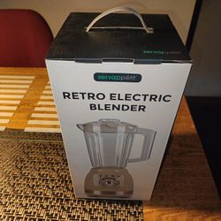 SERVAPPETIT 50s Retro Style Electric Countertop Blender 3-Speed SERV NIB