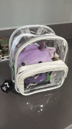 Squishmallows x See's Candies Clear Mini Backpack Set