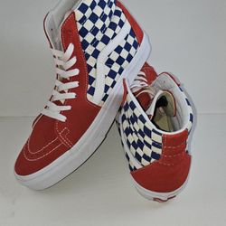 Vintage Red White And Blue SK8-HI 