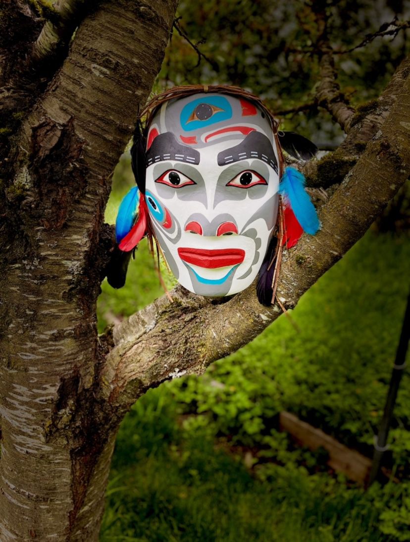 Northwest Coast Native American Carved Mask 