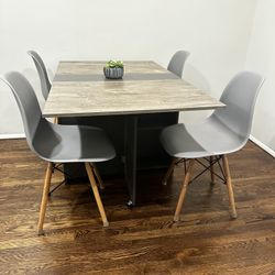  Gray Dining table set 
