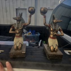 Egyptian God Anubis Set Of 2