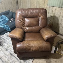 Brown Leather Recliner