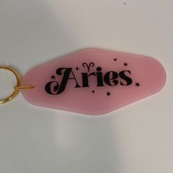 Hotel Key Zodiac Sign Keychain