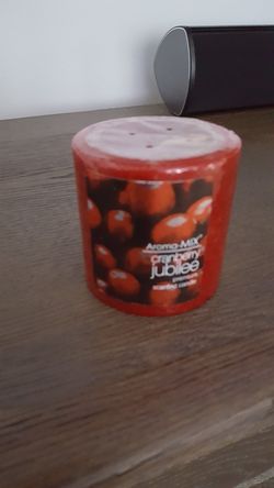 Pillar candle / cranberry