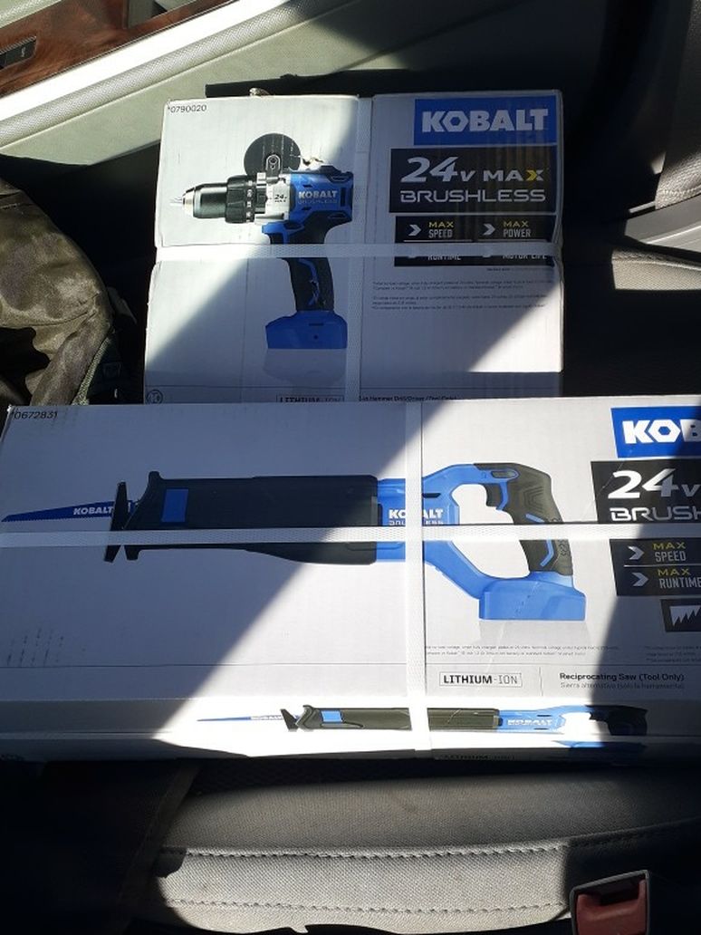 Kobalt Brand New In Box Reciprocating Saw And ¹/2 Hammer Drill