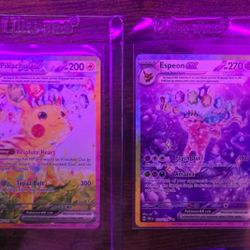 2024 Pikachu Ex 238/191 Espeon Ex 155/131 Prismatic