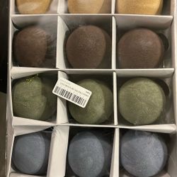 Suede Ornaments $5