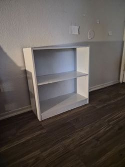 White bookshelf