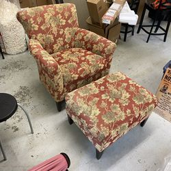 Crate And Barrel Paris Chair And Ottoman