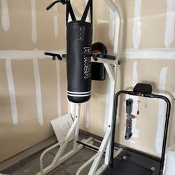 Pull Up Tower And Punching Bag 