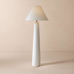 CB2 Polar White Cement Floor Lamp