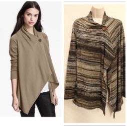 Like new light weight Bobeau button wrap cardigan. Sz M