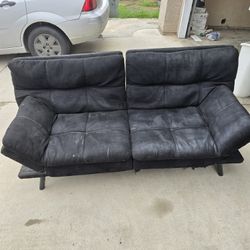 Mayfair Black Futon Couch