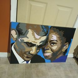 painting of president Barack Obama