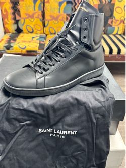 Saint Laurent Black High Top Sneakers SL/01H size 45