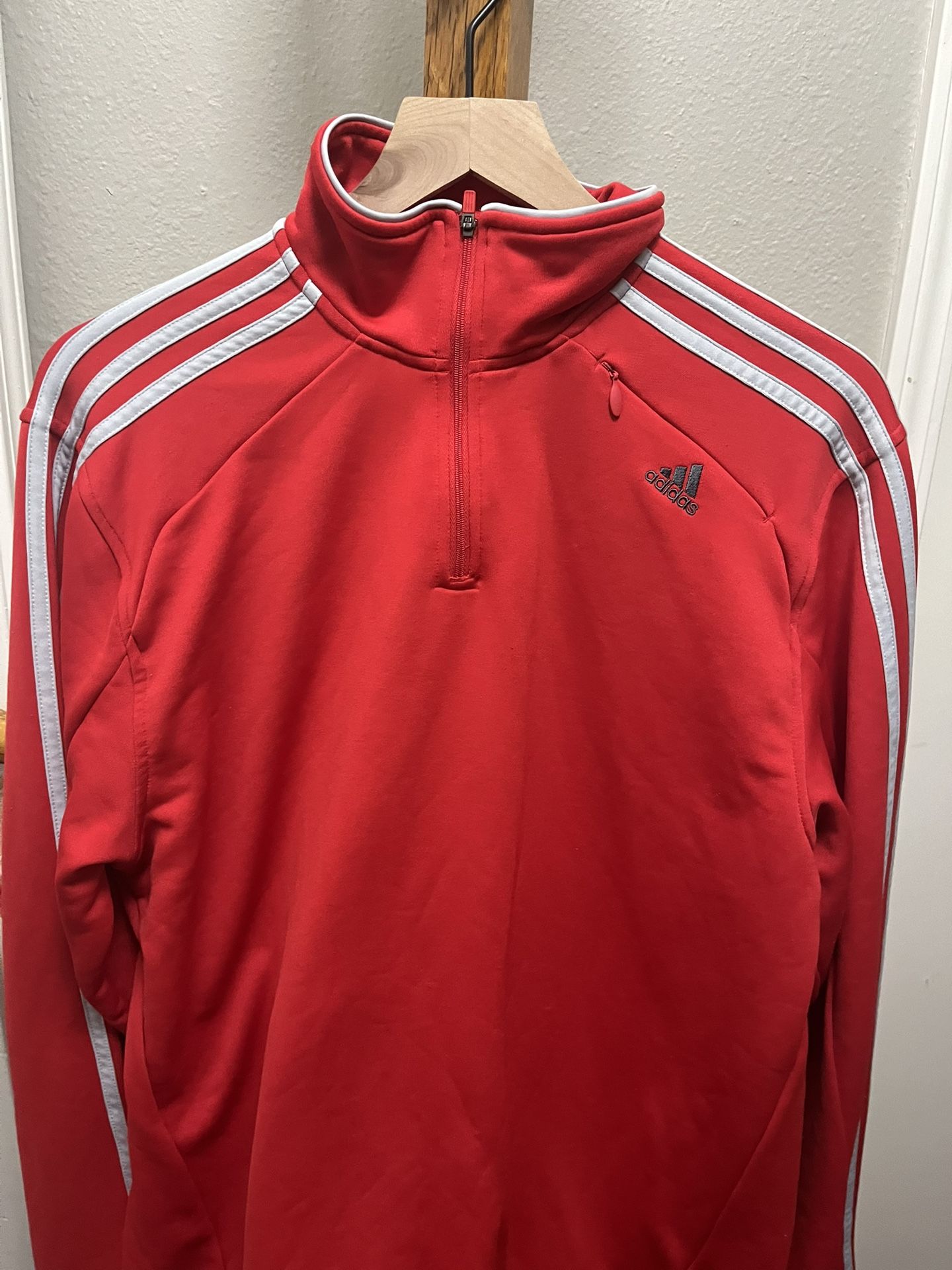 Red And Gray Men’s Addidas Jacket