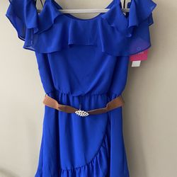 New Blue Girls Dress Size 14