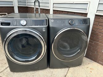 GE Profile Front Load Washer and Dryer Set