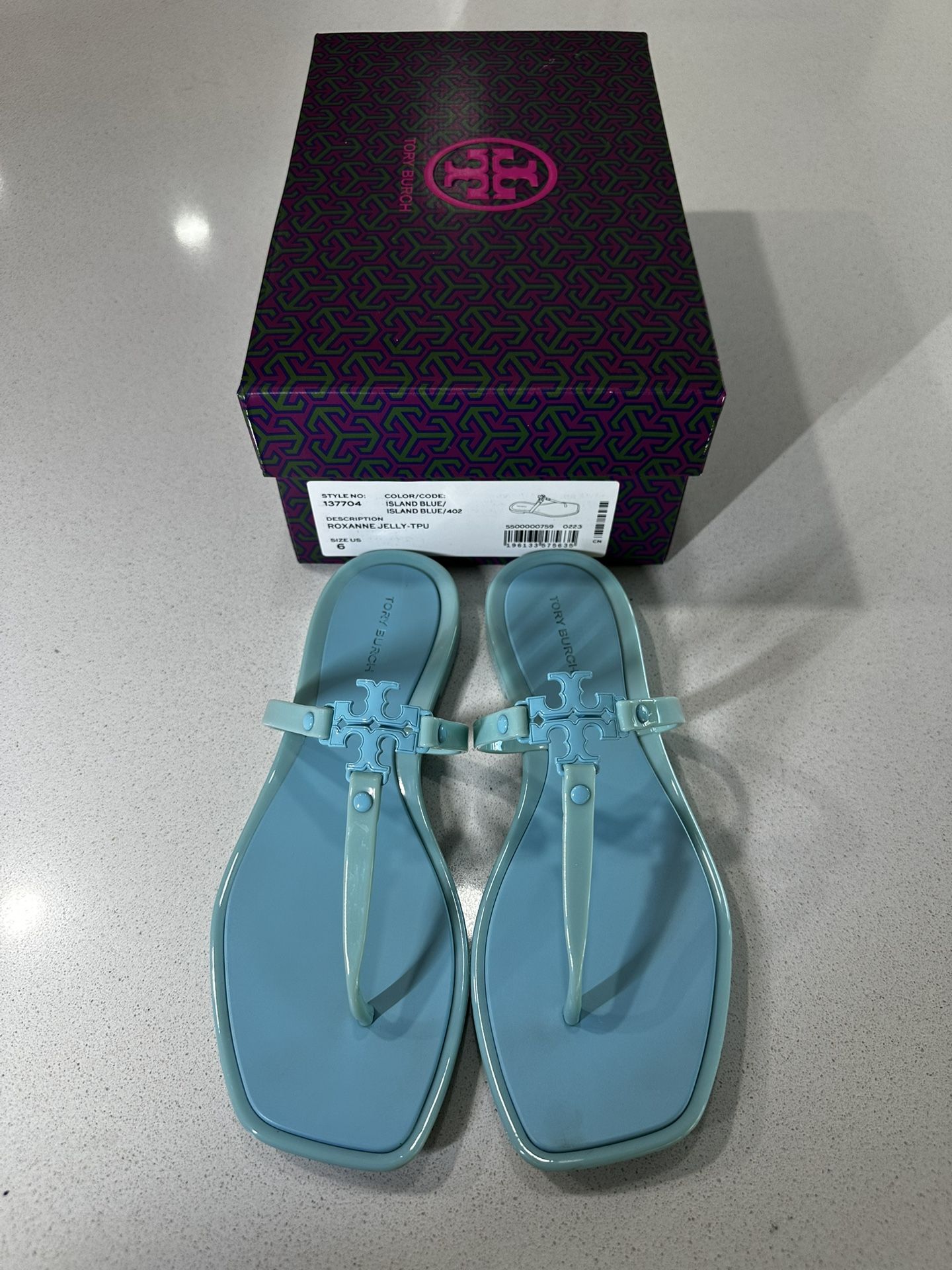 Tory Burch Women’s Roxanne Jelly-TPU Sandals Size 6.