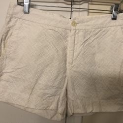 Banana Republic White Shorts size 4