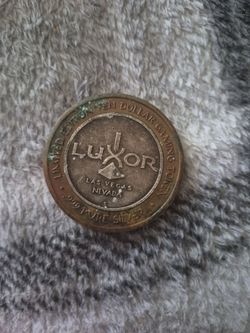 Luxor gaming coin, collectors coin, Silver, currency