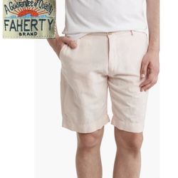 Flaherty Golf Tennis Shorts  Pale Pink Inseam 9" Inches 