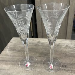 Waterford Crystal Flutes Pair