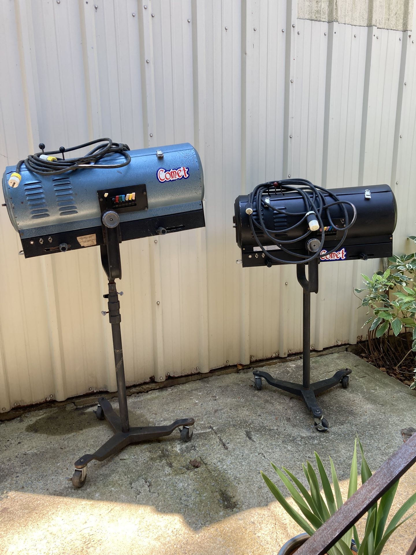 Comet Altman Spotlight Stage Light on a Rolling Stand