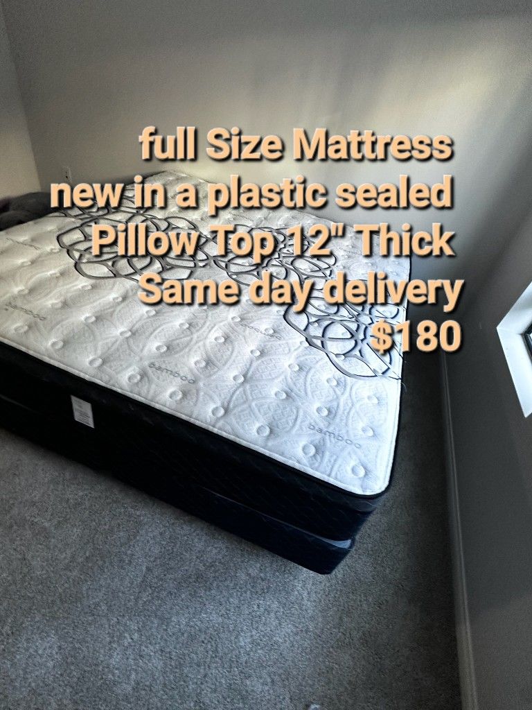 🔷️full Size Pillow Top Matt ress $180