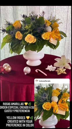 Flower Arrangement - Yellow & Blue