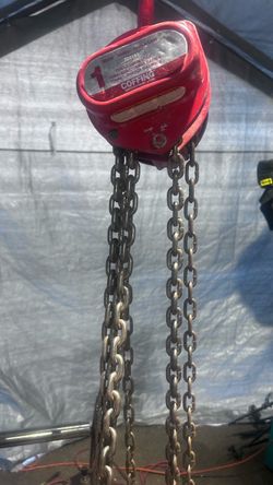 Coffing 1 Ton Chain Hoist Lhh Like new 15 foot chain