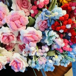 crochet flower clearance