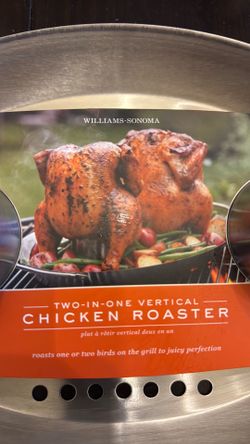 williams sonoma two in one vertical chicken roaster