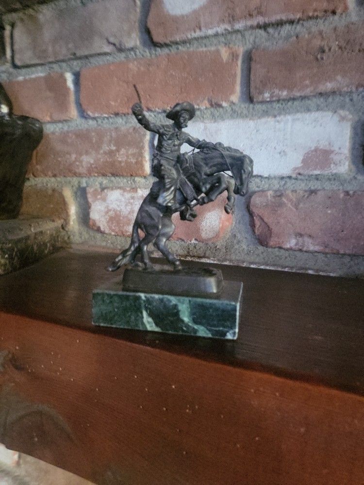 Remington Bronze Statue