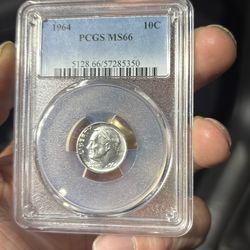 Un circulating 1964 silver coin