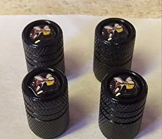 4 Scat Pack Bee Tire Valve Caps.  Swipe Left 4 More Scat Pack SOLD SEPARATELY.  SHIPPING AVAILABLE 