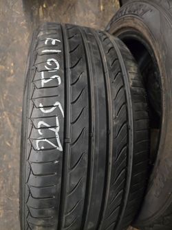 2 Tires 225.50.17 Sentury 90 % Tread Dot 2525