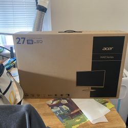 Two 27 In Acer Monitor 