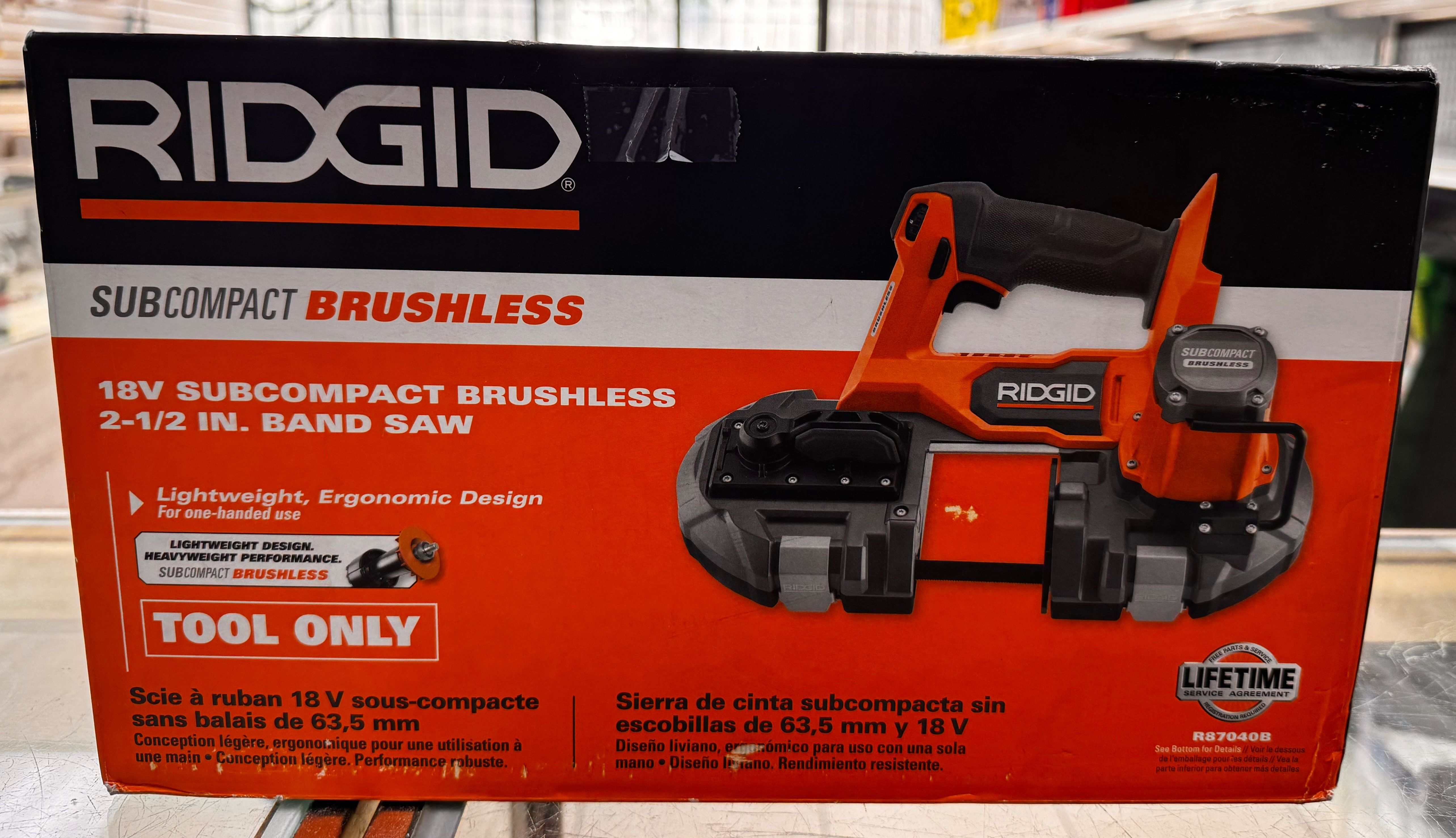 NEW - Ridgid 2 1/2 in Band Saw 18V SubCompact Brushless Cordless One Handed Tool Only