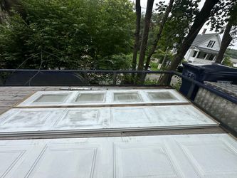 9’ wide x 7’6” high garage door